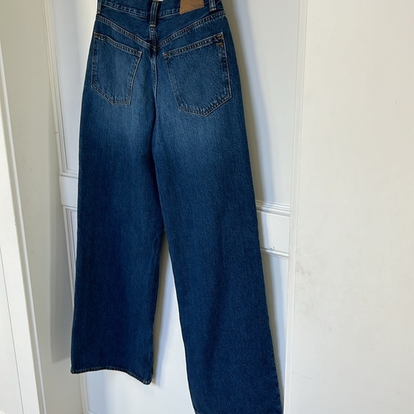 Madewell Superwide-Leg Denim Jeans size 26 color Concho Wash Flare EUC - Picture 13 of 15